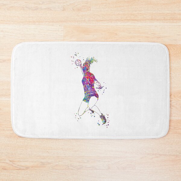 Item preview, Handball Player Girl Hits The Ball designed and sold by Rosaliartbook.