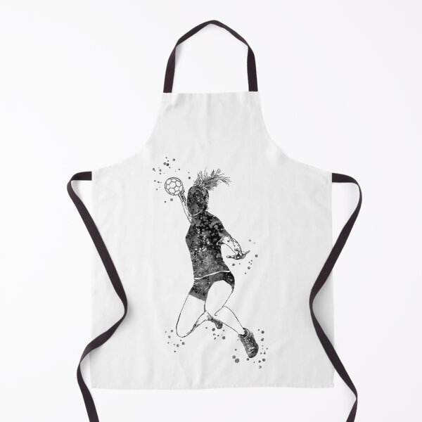 Item preview, Handball Player Girl Hits The Ball designed and sold by Rosaliartbook.