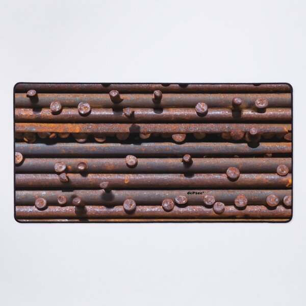 Item preview, Rusty Nails Hammered on Old Metal Wall - dePace' designed and sold by mrpropcake.