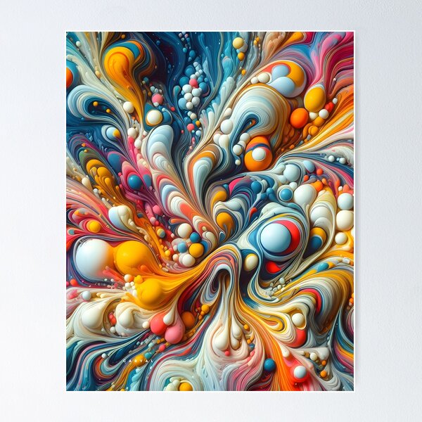 Item preview, PSYCHEDELLIC PAINT SPLASH 2 designed and sold by CARVAL-CLOTHES.