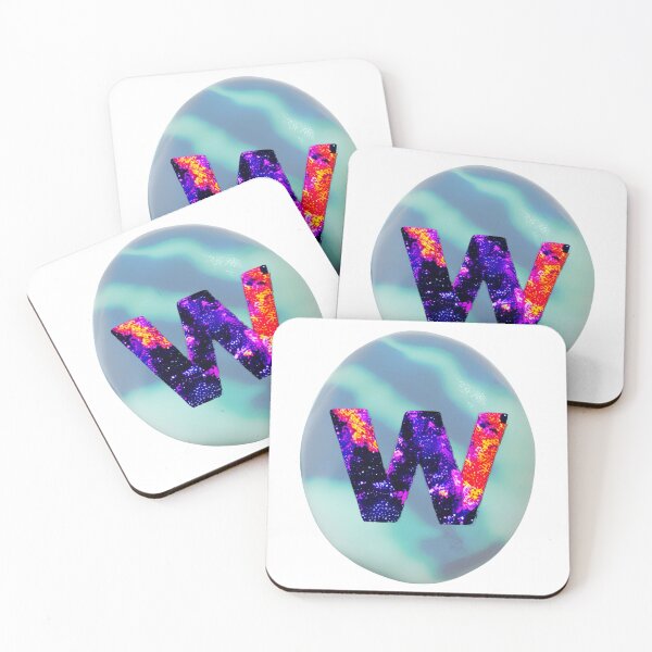 Item preview, letter W, monogram 2. typography collage. ABC art. gift designed and sold by Minibubb.