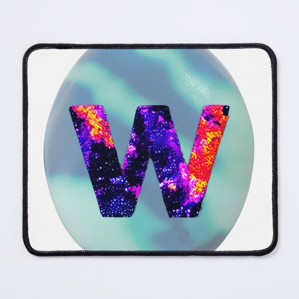 Item preview, letter W, monogram 2. typography collage. ABC art. gift designed and sold by Minibubb.