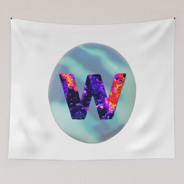 Item preview, letter W, monogram 2. typography collage. ABC art. gift designed and sold by Minibubb.