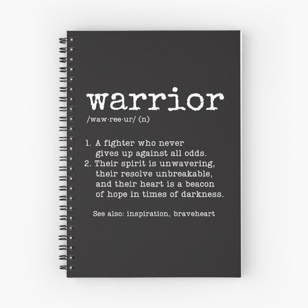 Item preview, Warrior Definition Simple Text Fighter Inspirational Saying  designed and sold by HowToCanadian.