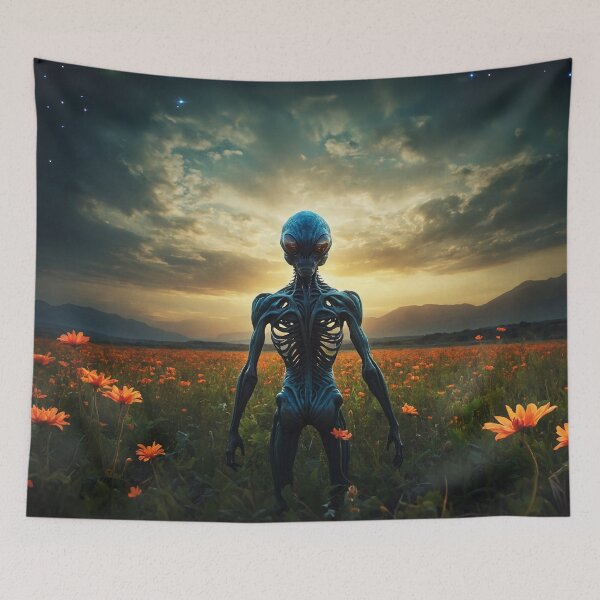 Item preview, Humanoid Alien On Earth designed and sold by SassyArtistry.