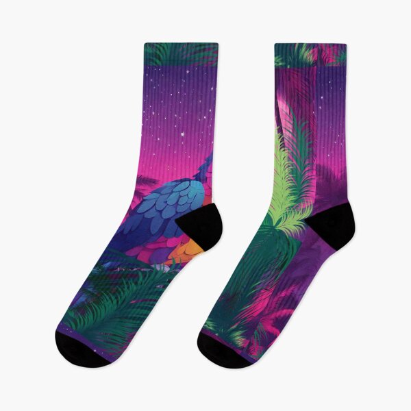 Item preview, Copy of Copy of Parrot and palms at evening, sky fall of stars, exotic vibes designed and sold by Sugar Wisdom .