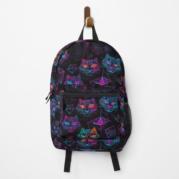 Item preview, Colorful Cybercat pattern designed and sold by PixelPunny.