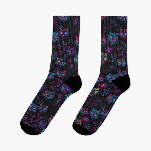 Item preview, Colorful Cybercat pattern designed and sold by PixelPunny.