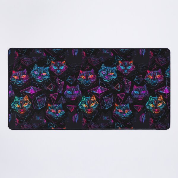 Item preview, Colorful Cybercat pattern designed and sold by PixelPunny.