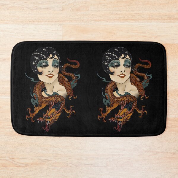 Item preview, Dragon Lady - 20’s Glamour Tattoo Design designed and sold by Arcane Orchid.