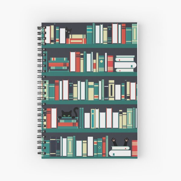Cats in books Spiral Notebook