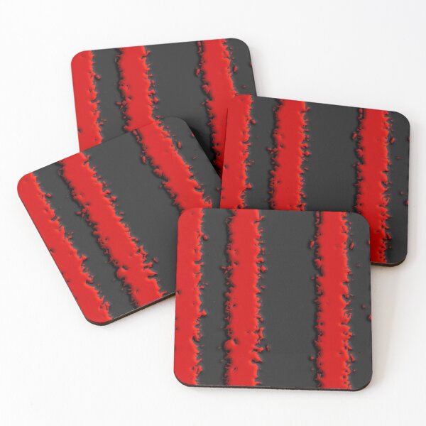 Item preview, 3D Crinkley Red and Black Vertical Stripe Pattern designed and sold by TheRulerofEarth.