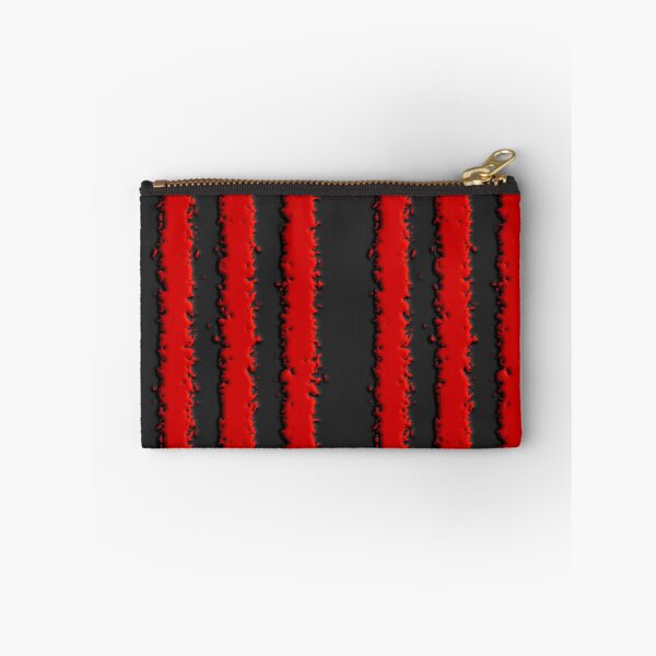 Item preview, 3D Crinkley Red and Black Vertical Stripe Pattern designed and sold by TheRulerofEarth.