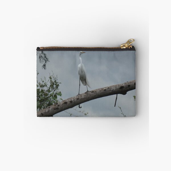 Item preview, Egret on a Stormy Day designed and sold by Birds-by-Bovi.