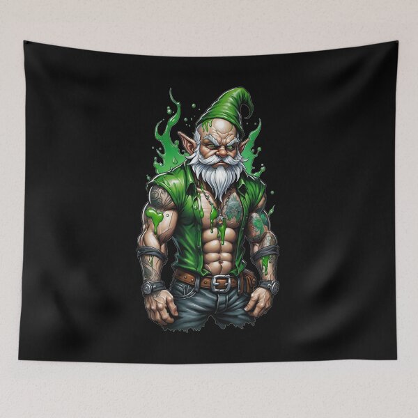 Item preview, St Patrick's Day Muscle Leprechaun  designed and sold by Tw1nsAIArt.