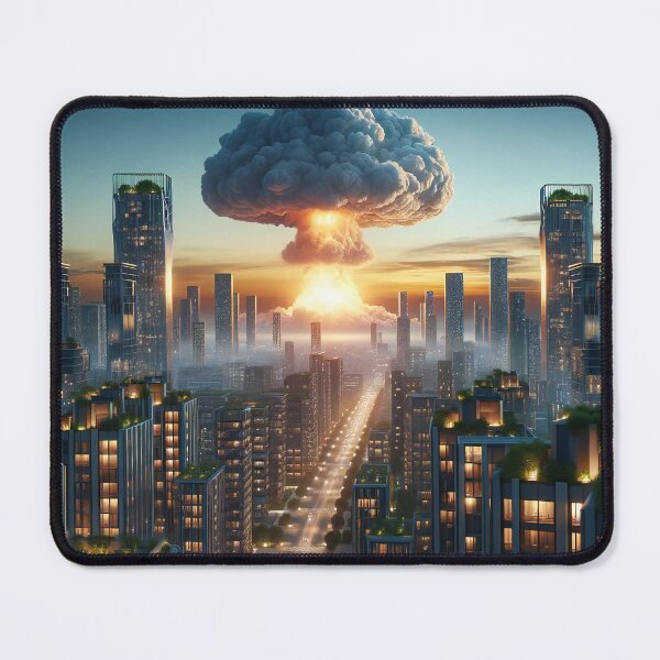 Item preview, Apocalyptic Dawn Over Future Cityscape designed and sold by ArtComixHaven.