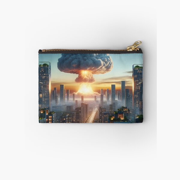 Item preview, Apocalyptic Dawn Over Future Cityscape designed and sold by ArtComixHaven.