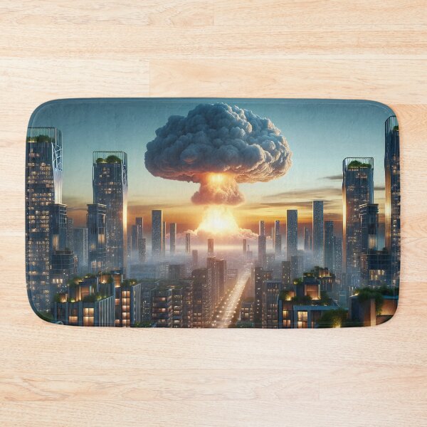 Item preview, Apocalyptic Dawn Over Future Cityscape designed and sold by ArtComixHaven.