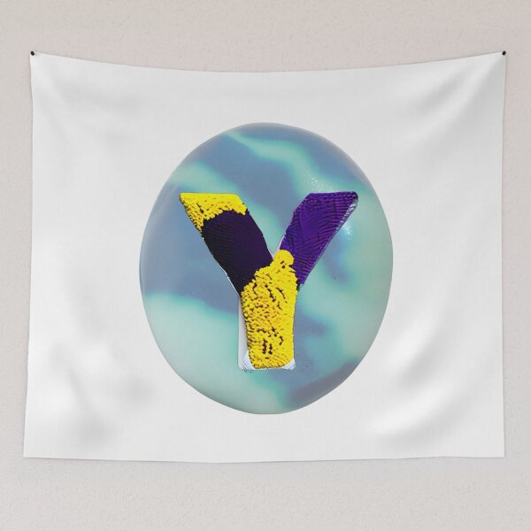 Item preview, letter Y, monogram 2. typography collage. ABC art. gift designed and sold by Minibubb.