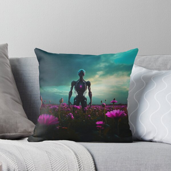 Item preview, Alien In Earths Fields With Pink Glowing Heart designed and sold by SassyArtistry.