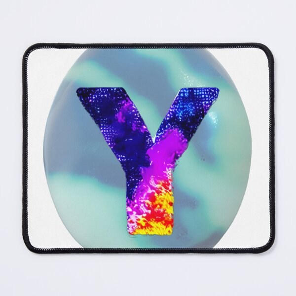 Item preview, letter Y, monogram 2. typography collage. ABC art. gift designed and sold by Minibubb.