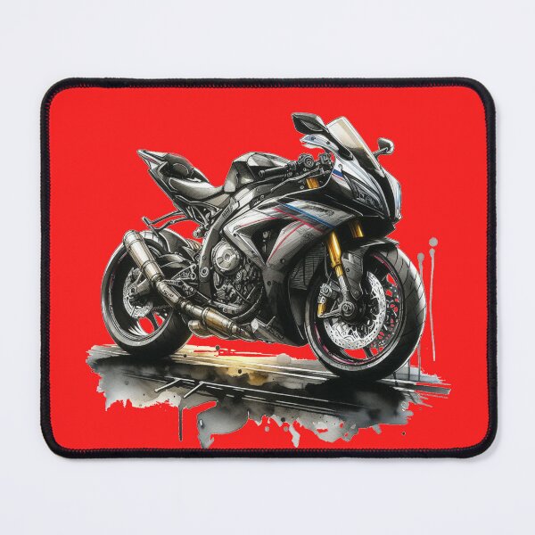 Item preview, Super Sport Motorcycle Watercolor designed and sold by RapTops.