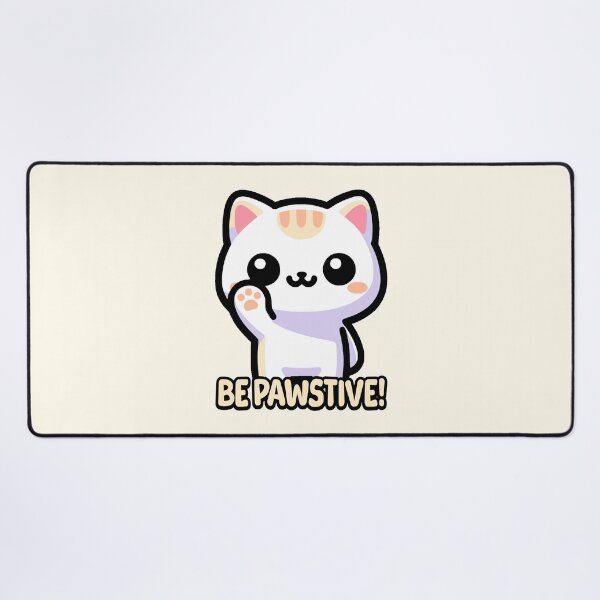 Item preview, Be Pawsitive! Cute Cat Pun designed and sold by PMCreative.