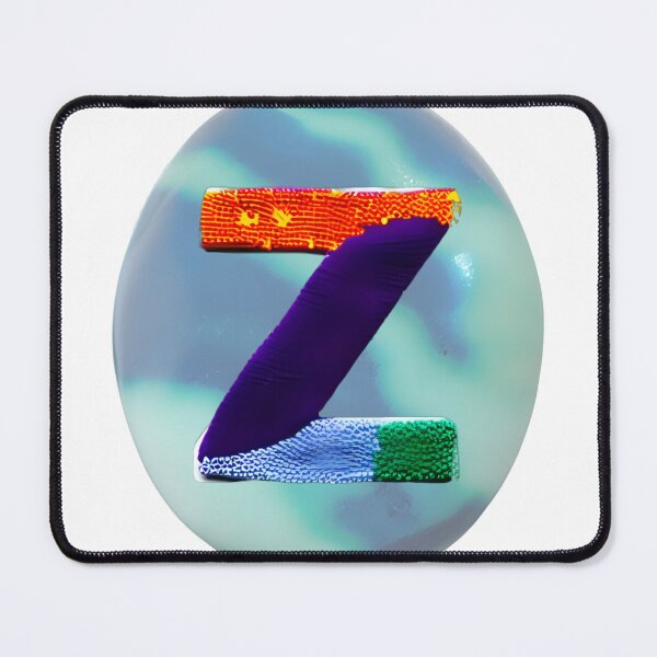 Item preview, letter Z, monogram 2. typography collage. ABC art. gift designed and sold by Minibubb.
