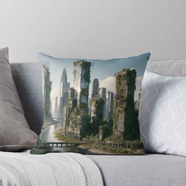 Item preview, Reclaimed by Nature A Post-Human Metropolis designed and sold by ArtComixHaven.