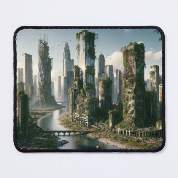 Item preview, Reclaimed by Nature A Post-Human Metropolis designed and sold by ArtComixHaven.