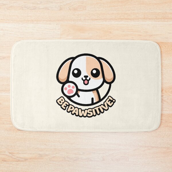 Item preview, Be Pawsitive! Cute Dog Pun designed and sold by PMCreative.