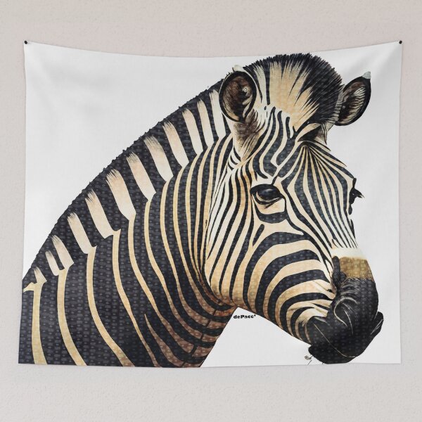 Item preview, zebra in abstract imagery form - dePace' designed and sold by mrpropcake.