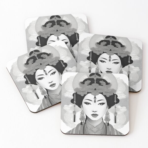 Item preview, a court lady wearing jewelry designed and sold by JangmiHorang.