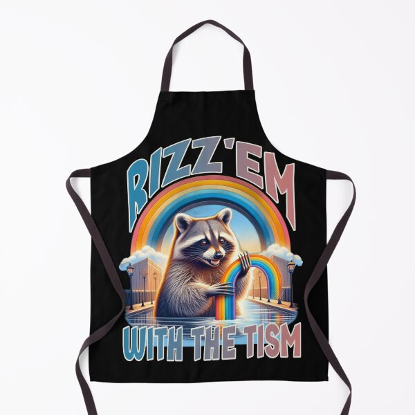 Item preview, Rizz Em With The Tism Raccoon Autism Awareness Raccoon Meme designed and sold by Chmielayka.