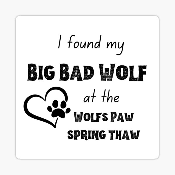 Wolf's Paw Spring Thaw Sticker