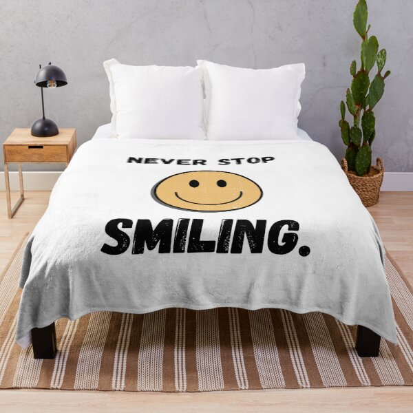 Item preview, Emoji With Inscription Never Stop Smiling designed and sold by M R Design.