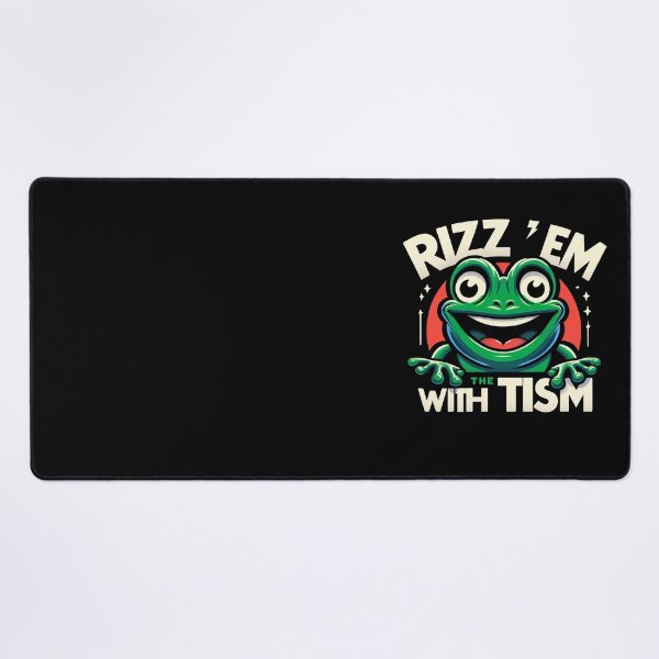 Item preview, Rizz Em With The Tism Frog Autism Awareness Frog Meme designed and sold by Chmielayka.