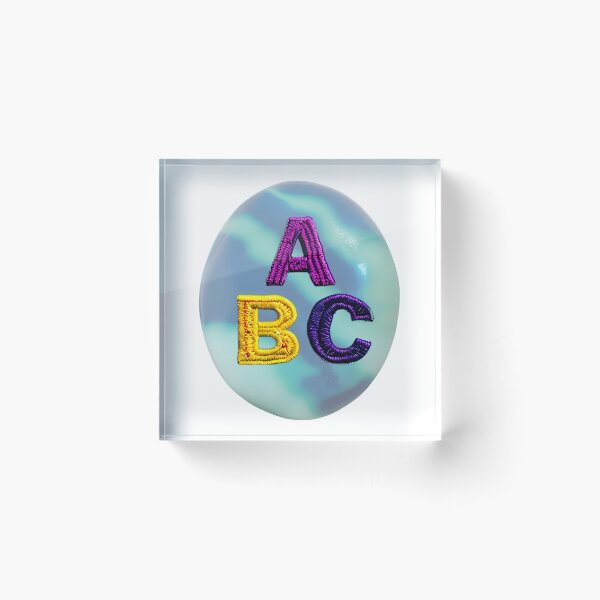 Item preview, letter ABC, monogram 2. typography collage. ABC art. gift designed and sold by Minibubb.