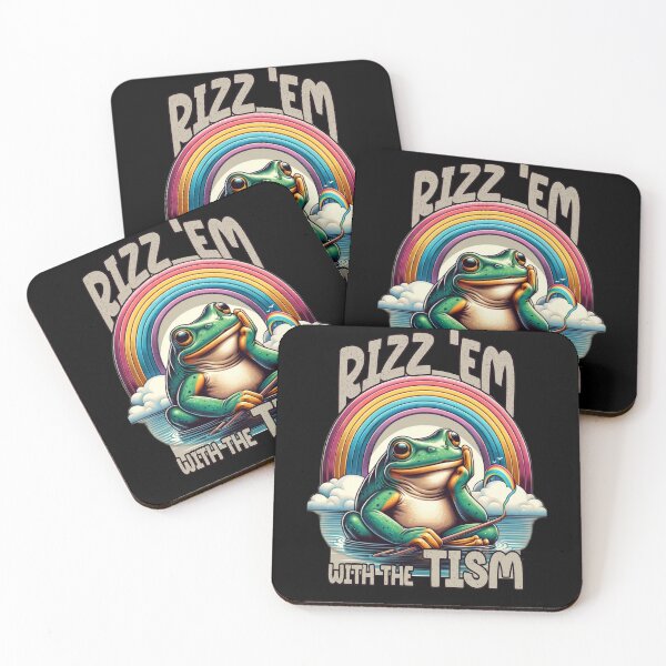 Item preview, Rizz Em With The Tism Frog Autism Awareness Frog Meme designed and sold by Chmielayka.