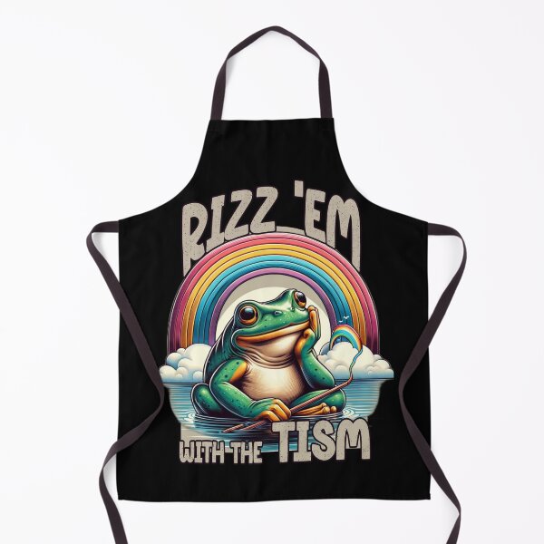 Item preview, Rizz Em With The Tism Frog Autism Awareness Frog Meme designed and sold by Chmielayka.