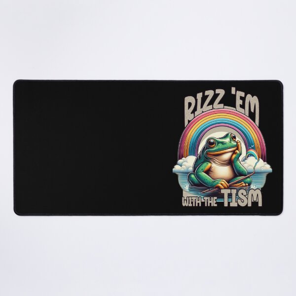 Item preview, Rizz Em With The Tism Frog Autism Awareness Frog Meme designed and sold by Chmielayka.