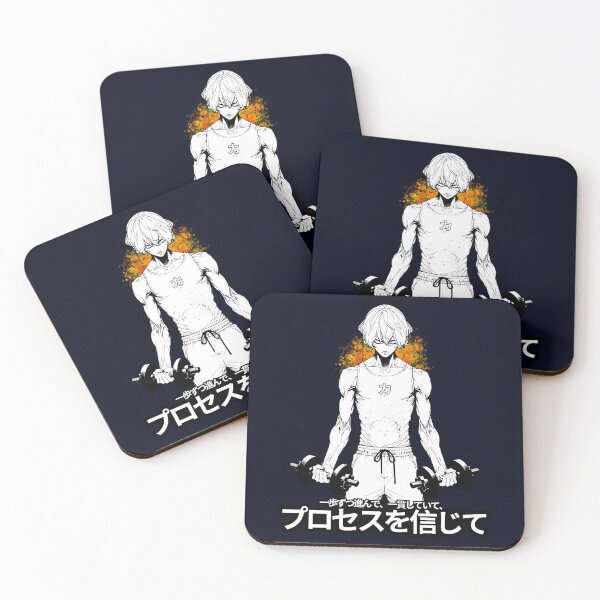 Item preview, Disciplined Warrior: Anime-Inspired Workout Art - Man designed and sold by Amanda-S-Olsen.
