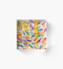 Leaves or Feathers? Acrylic Block