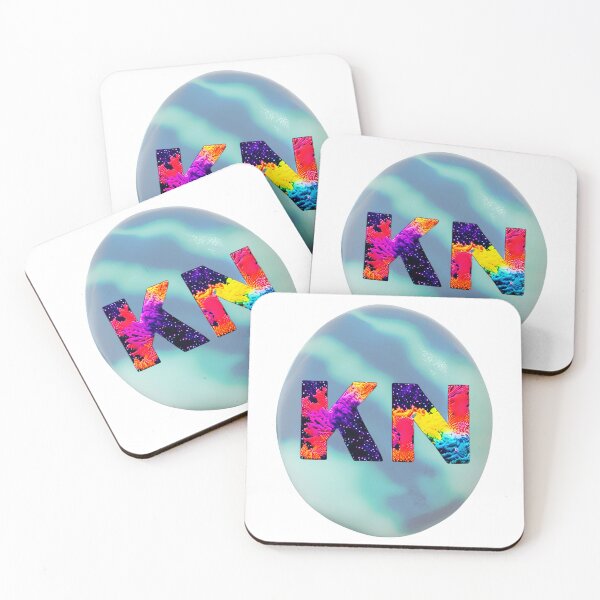 Item preview, letter KN, monogram 2. typography collage. ABC art. gift designed and sold by Minibubb.
