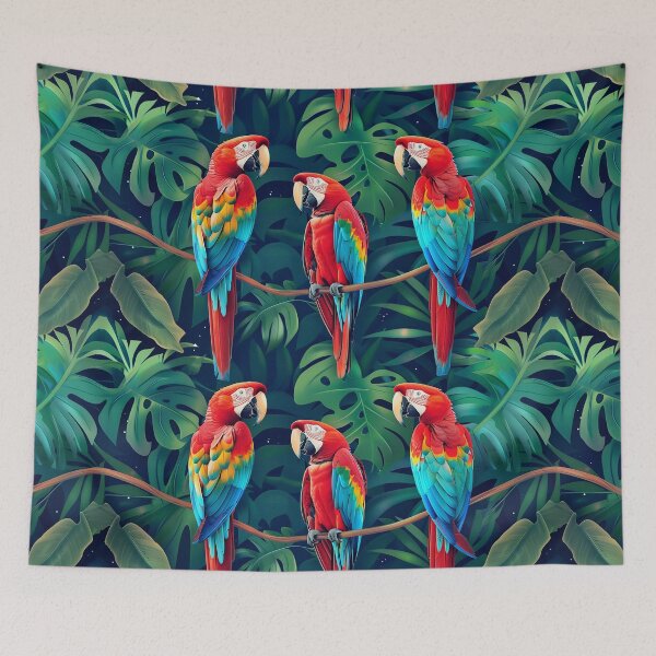 Item preview, Macaws in the jungle designed and sold by Zhaphiraccu.