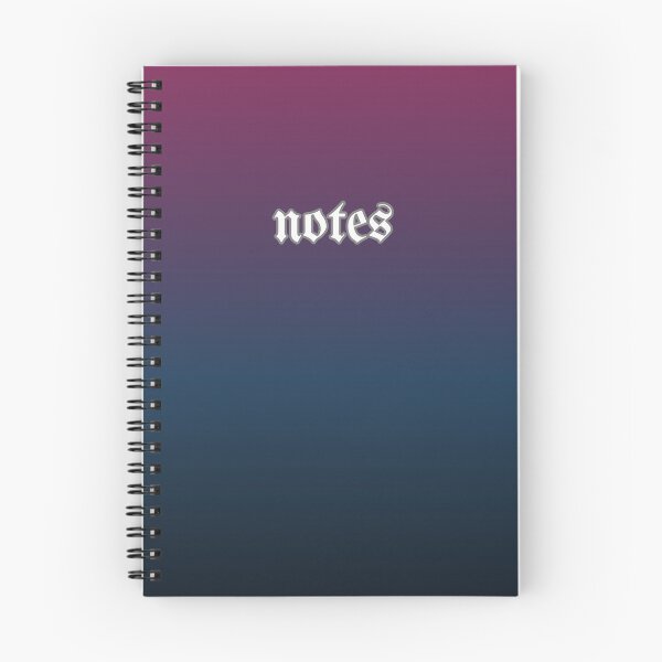 Item preview, Darkest Pink and Blue Gradient Notes Book designed and sold by Ninjakandy.
