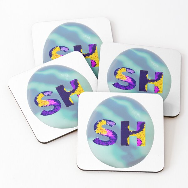 Item preview,  letter SH, monogram 2. typography collage. ABC art. gift designed and sold by Minibubb.