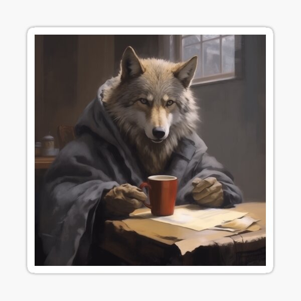 my postersucks 「DRINKING LIKE A WOLF」 Drinking Like a Wolf Poster – Blind Corner