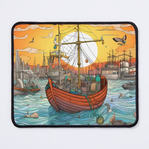 Item preview, FISHING AT SUNSET designed and sold by Ricardo Rodríguez Pérez.