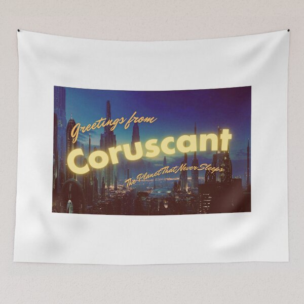 Item preview, Coruscant Retro Postcard designed and sold by smokeyhan.